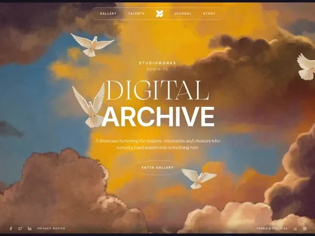 Preview of the design Digital Archive